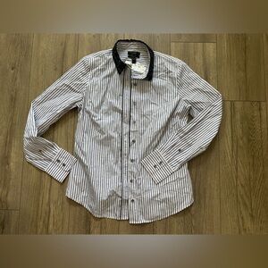 J. Crew Black and White Button Down Shirt